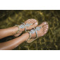 Kryštálové sandálky Milano silver